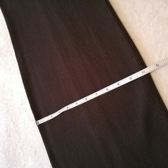 Dynamite olive green zip-up body con midi dress - Picture 6 of 11